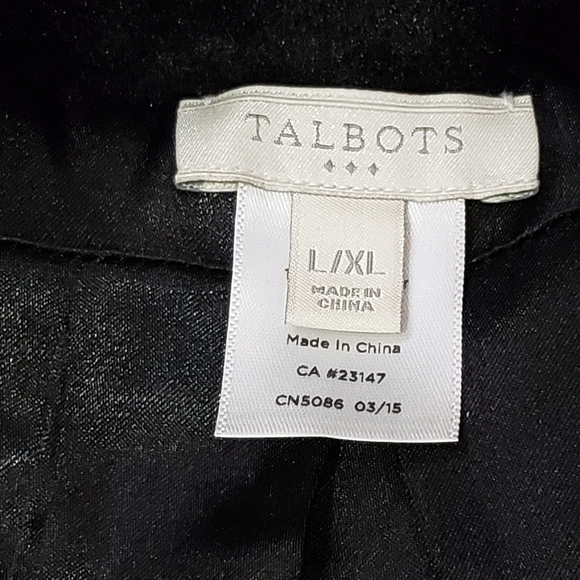 Talbots Black Faux Fur Sleeveless Vest Women's | Size L/XL - Picture 4 of 8